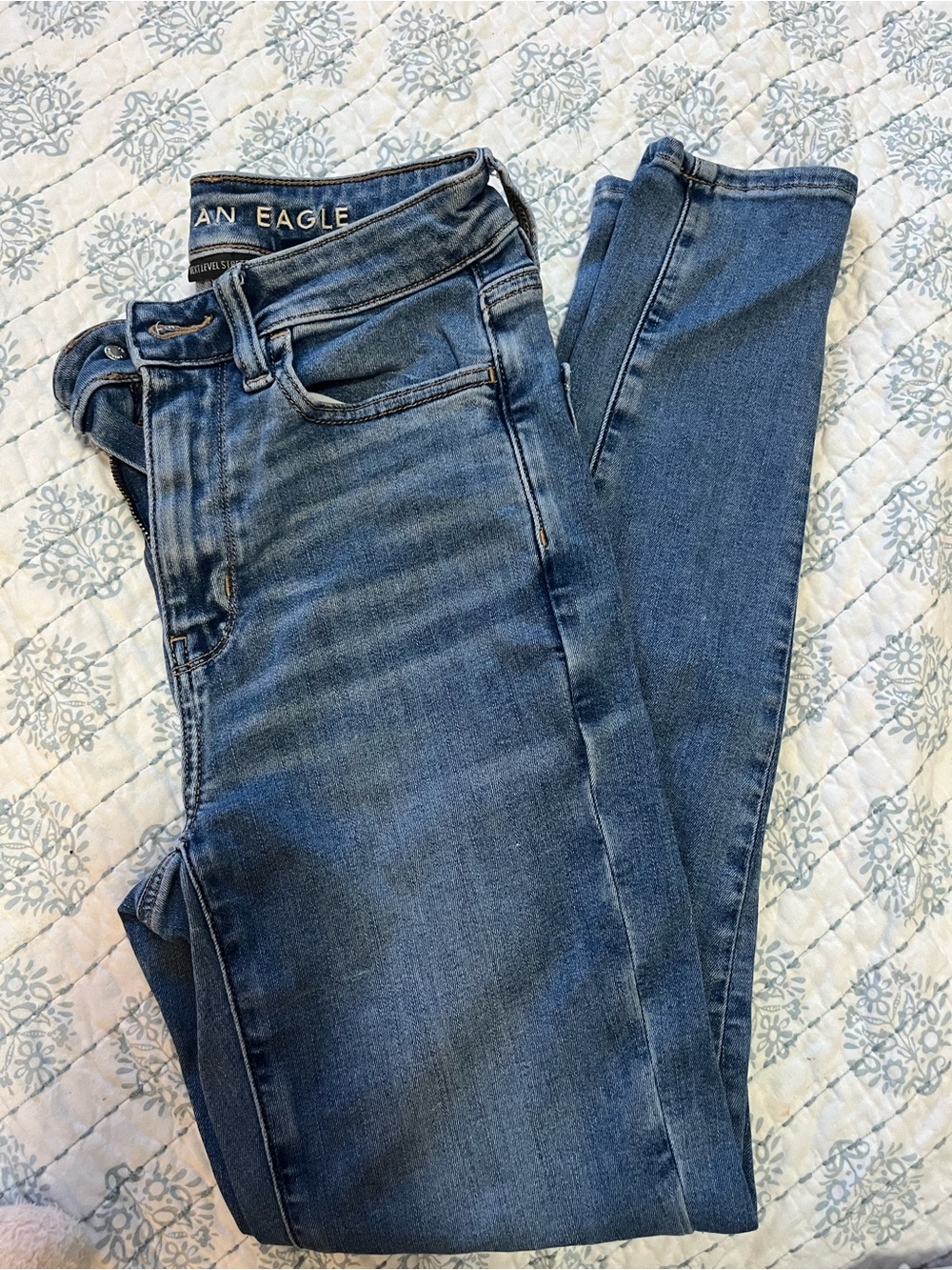 American Eagle Light Blue Denim Shorts